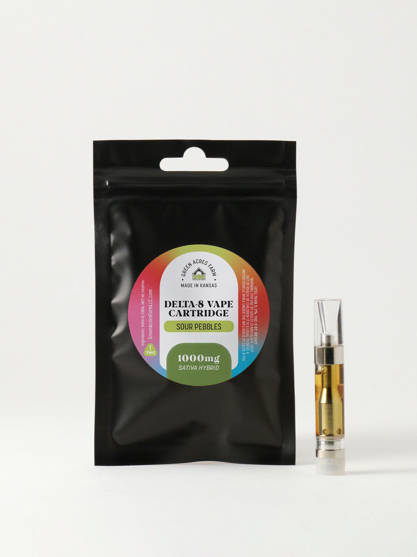 Delta-8 Cartridge - Sour Pebbles (1000mg)