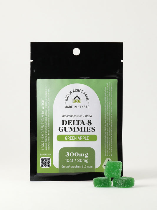 Delta-8 Gummies - Green Apple (30mg)