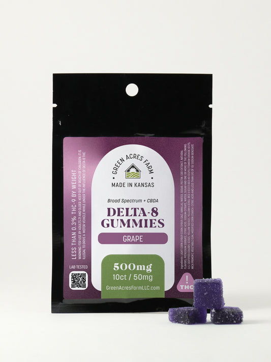 Delta-8 Gummies - Grape (50mg)